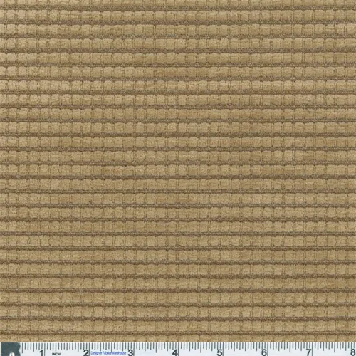 1 7/8 YD PC - Wheat Beige Kahuna Stripe Chenille Home Decorating Fabric