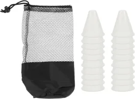 1Set Luminous Roller Skating Training Cones Markers Storage Bag for Outdoor Sports Agility Drills Obstacle Courses Durable Pe Material Night Practice