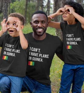1sttheworld T-Shirt - I Can't I Have Plans In Guinea T-Shirt Black A35