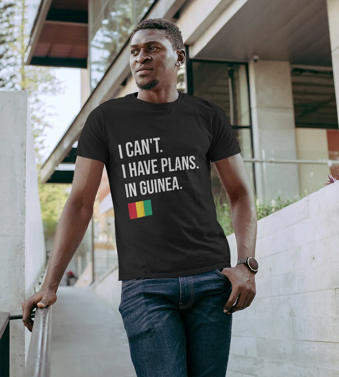 1sttheworld T-Shirt - I Can't I Have Plans In Guinea T-Shirt Black A35