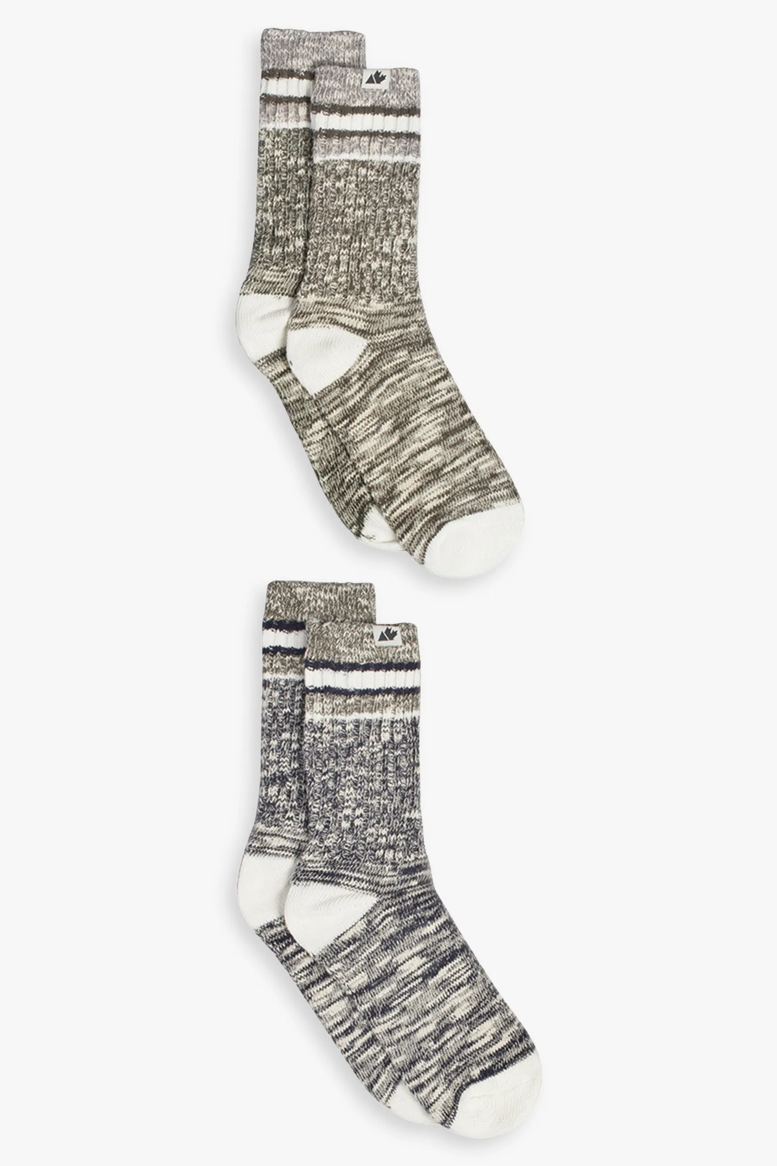 2-Pack Men's Slub Crew Socks