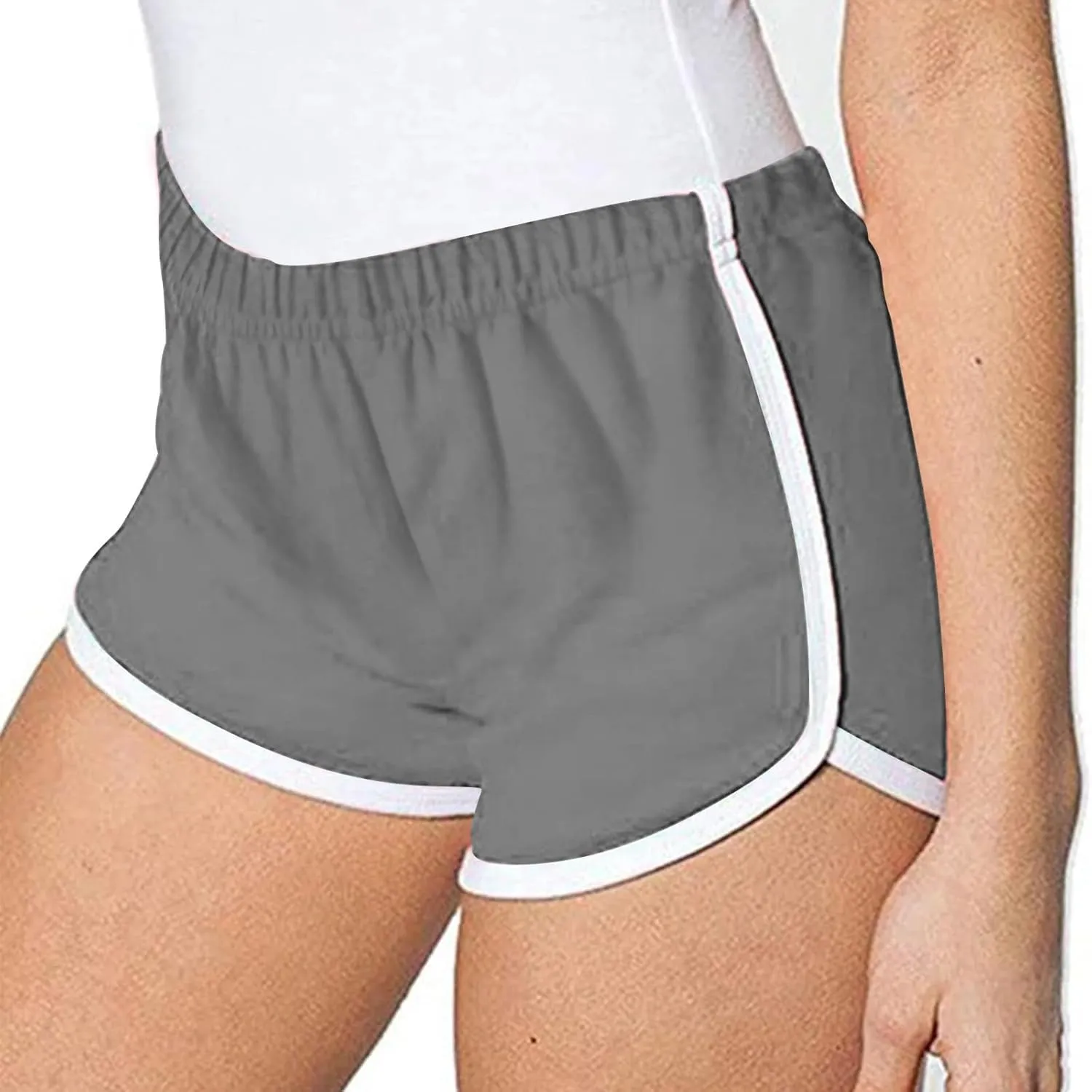 3 Pack Shorts for Women Summer Casual High Waisted Dolphin Workout Gym Running Athletic Sports Shorts Lounge