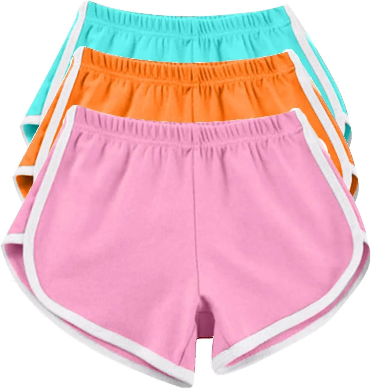 3 Pack Shorts for Women Summer Casual High Waisted Dolphin Workout Gym Running Athletic Sports Shorts Lounge