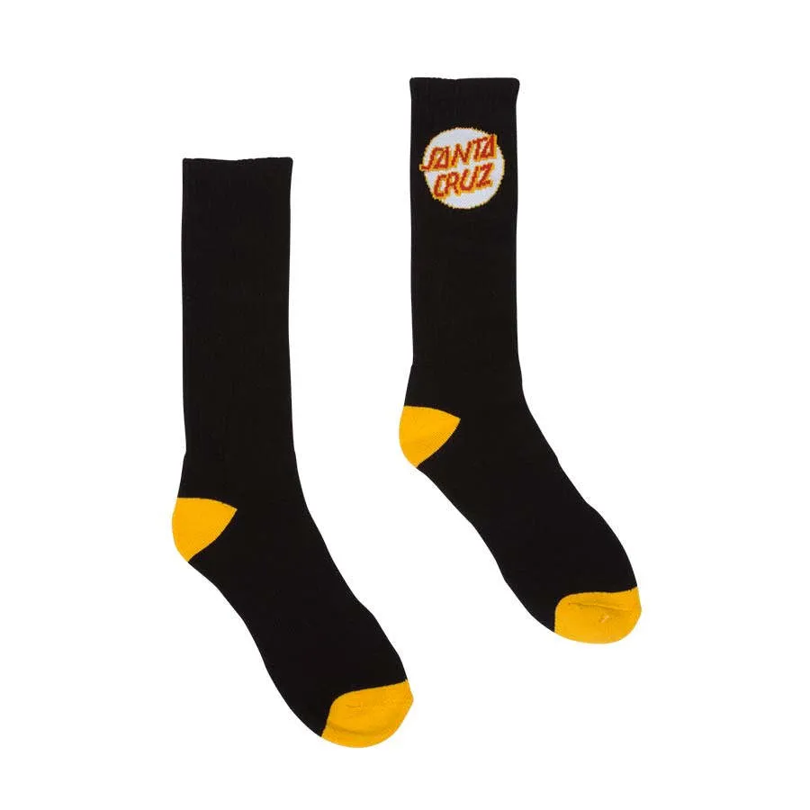 44641239 CRUZ SOCKS CREW APPAREL ACCESSORIES	BLACK W/GOLD