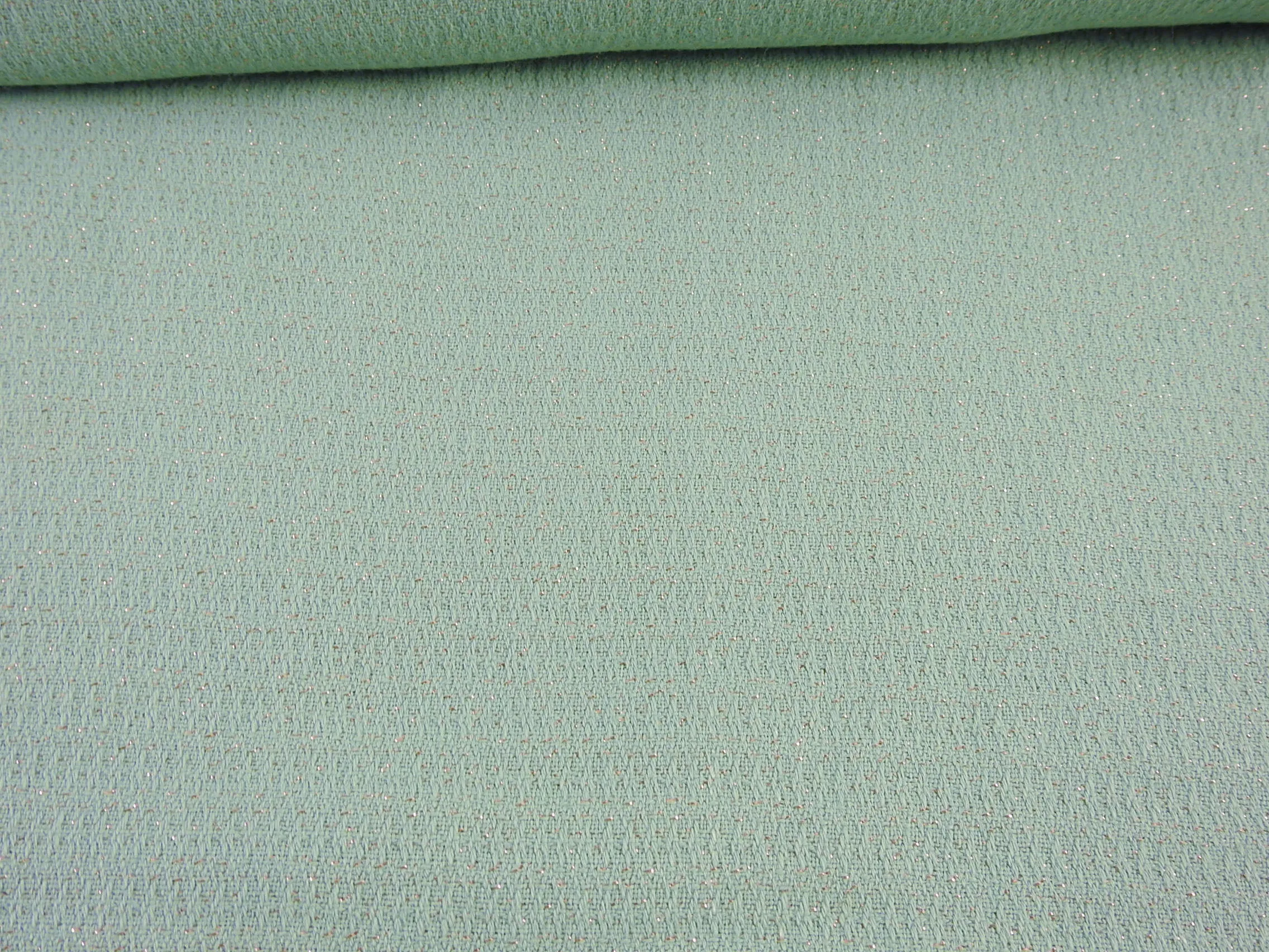 5 Yards Mid Century Modern Barkcloth Fabric With Gold Metallic