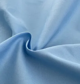 60” 100% Cotton Pima Sky Blue Yarn Dyed Apparel Woven Fabric By the Yard