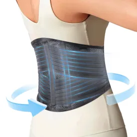 Back Support Brace for Posture with Stretchable Belt.Upgraded High-elastic Straps.Lumbar Back Brace for Lower Back Pain Relief with Breathable Mesh.Sitting,Lifting,Walking,M