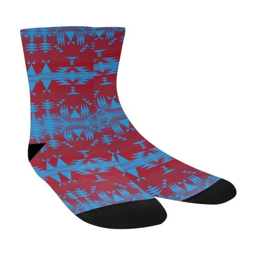 Between the Mountains Sierra Deep Lake Crew Socks