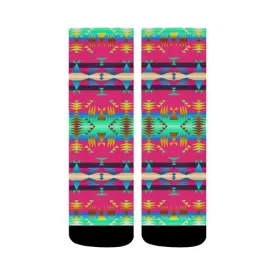 Between the Mountains Sunset Sky Crew Socks