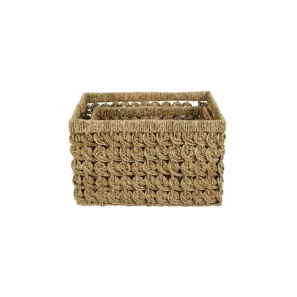 Billi Large Rectangular Seagrass Storage Basket