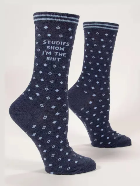 Blue Q I'm The Shit Crew Socks
