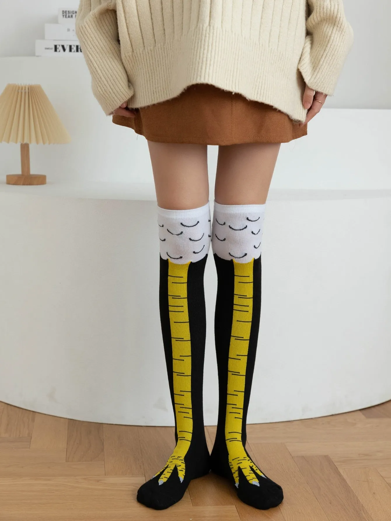 Chicken Claw Over The Knee Socks Silly Socks for Women Funky Socks Funny Socks