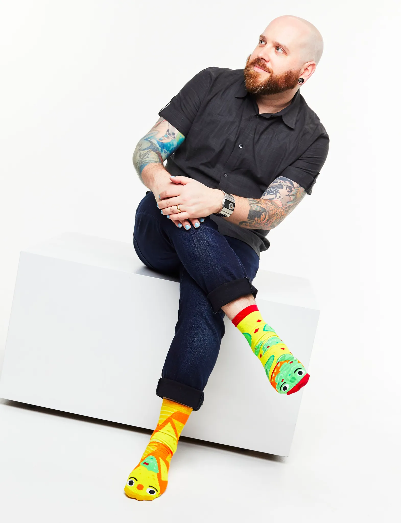Chip and Guac Mismatched Socks: A Perfect Pair - Adults
