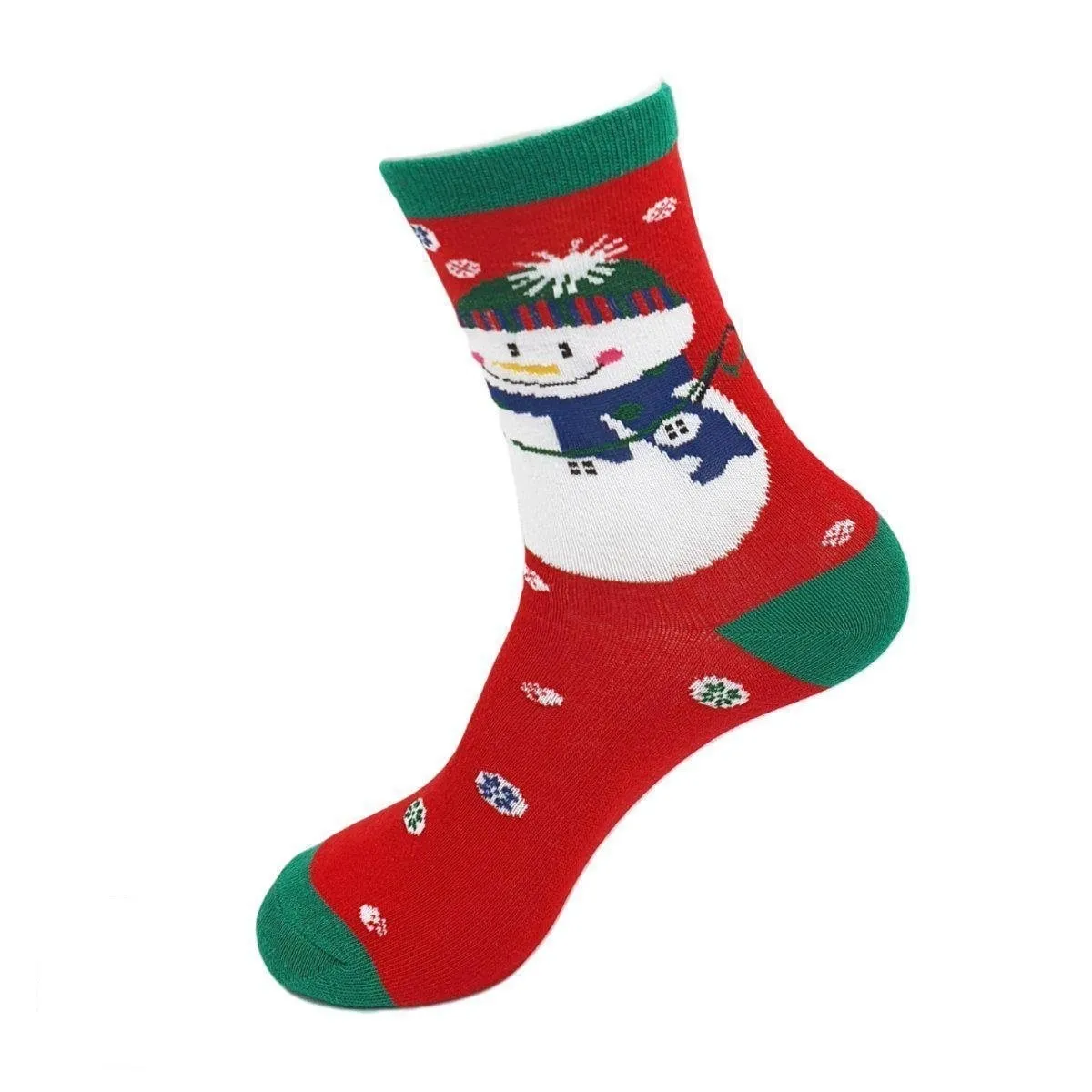 Christmas Socks Snowman | Red