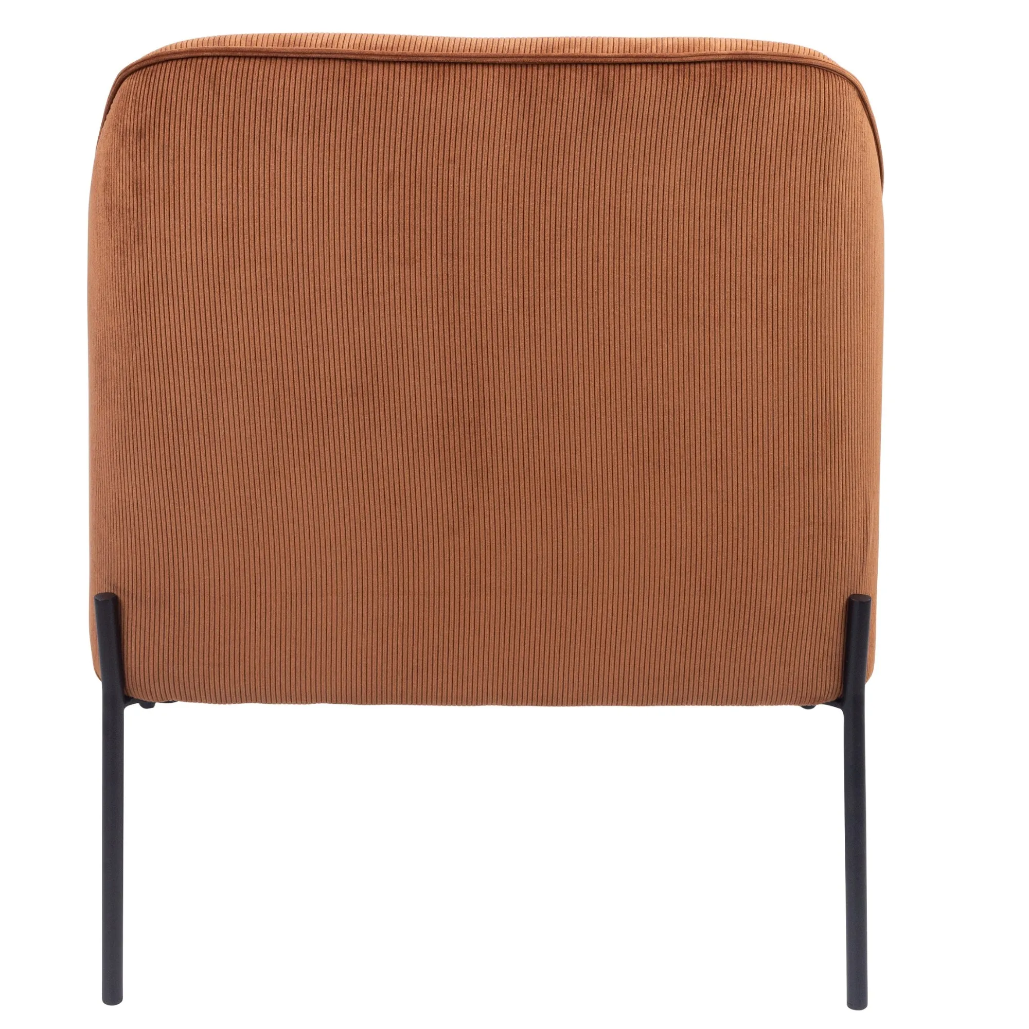 Comfortable Chenille Fabric Armchair with Metal Legs