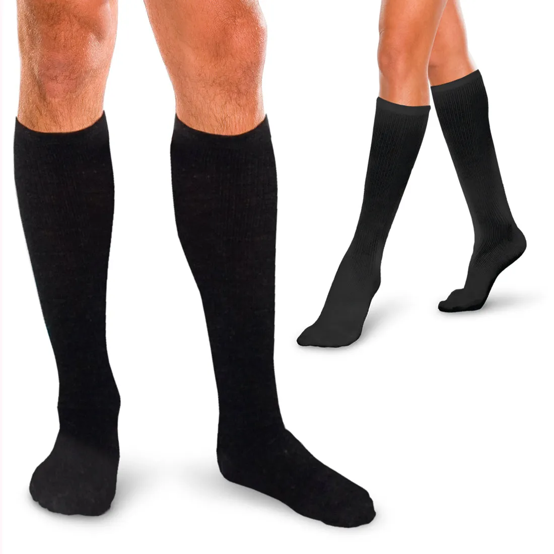 Corresport Sock 10-15 MMHG Black Small  - One Pair (#16726)