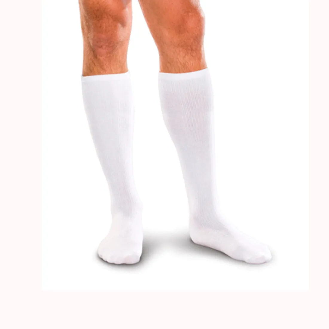 Corresport Sock 30-40 MMHG White Mediun - One Pair (#16747)