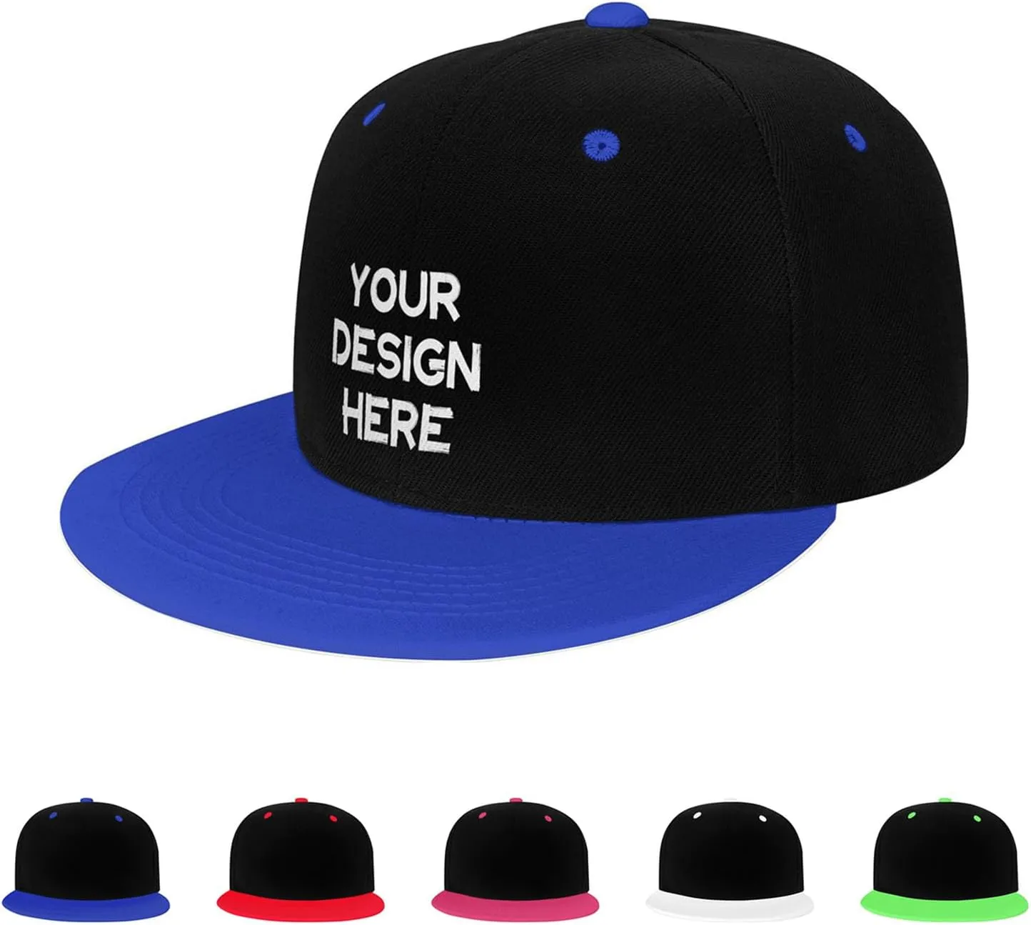 Custom Hip Hop Hat Snapback Hats Personalized Logo Image Baseball Cap Design Your Own Flat Brim Caps for Men Women