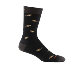 Darn Tough Sawtooth Lightweight Crew Sock with Cushion (Men) - Black