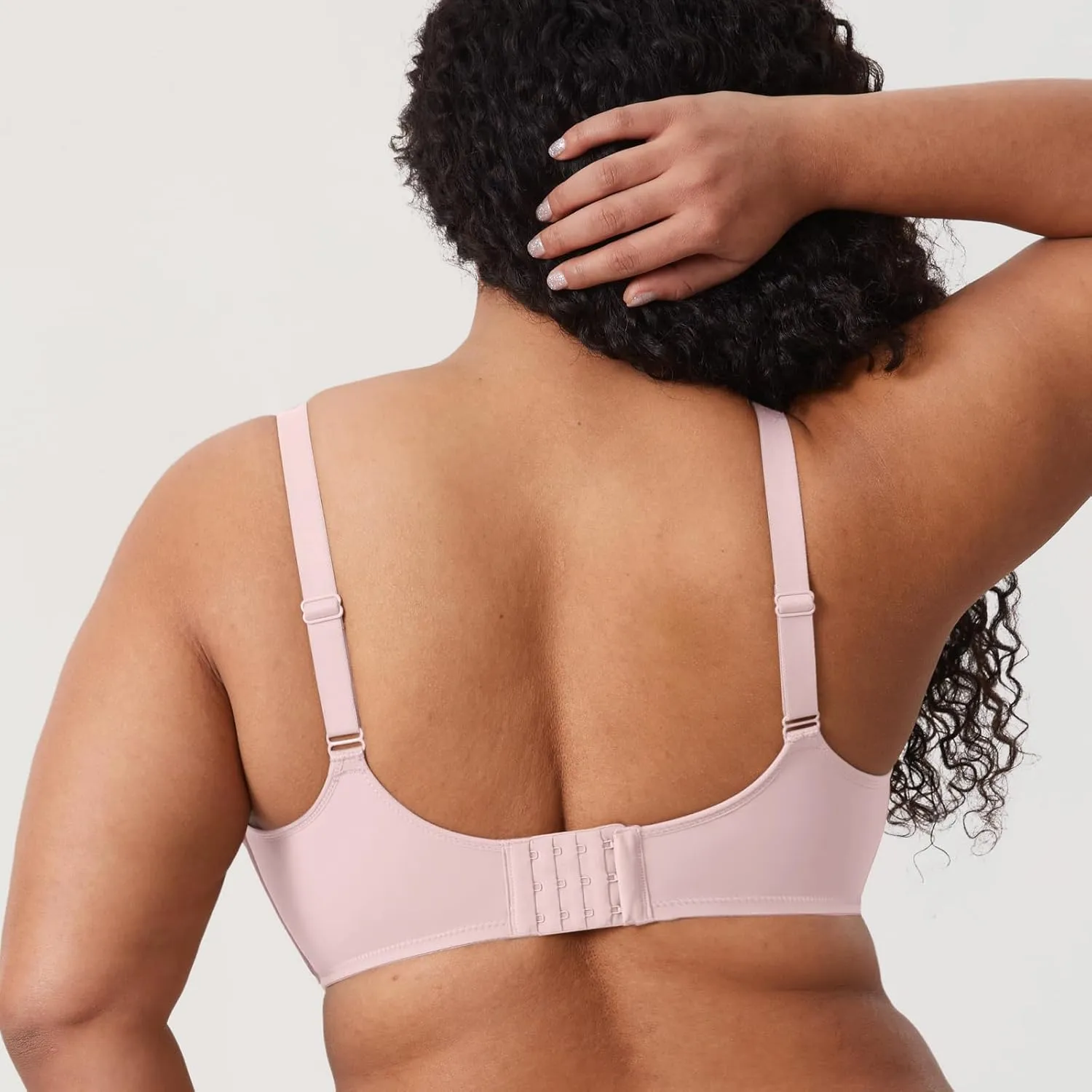DELIMIRA Women's Confishape Full Coverage Bra Plus Size Supportive Underwire Unlined Comfortable Bras