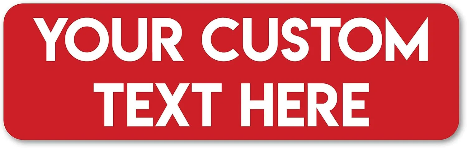 Design Your Own Custom Weatherproof Decal Bumper Sticker for Tumbler Cup, Laptop, RV, Cars, Trucks, Phones, Boats, Helmets, ATV, Bottles, and Vehicles (3"x10" Rectangle)