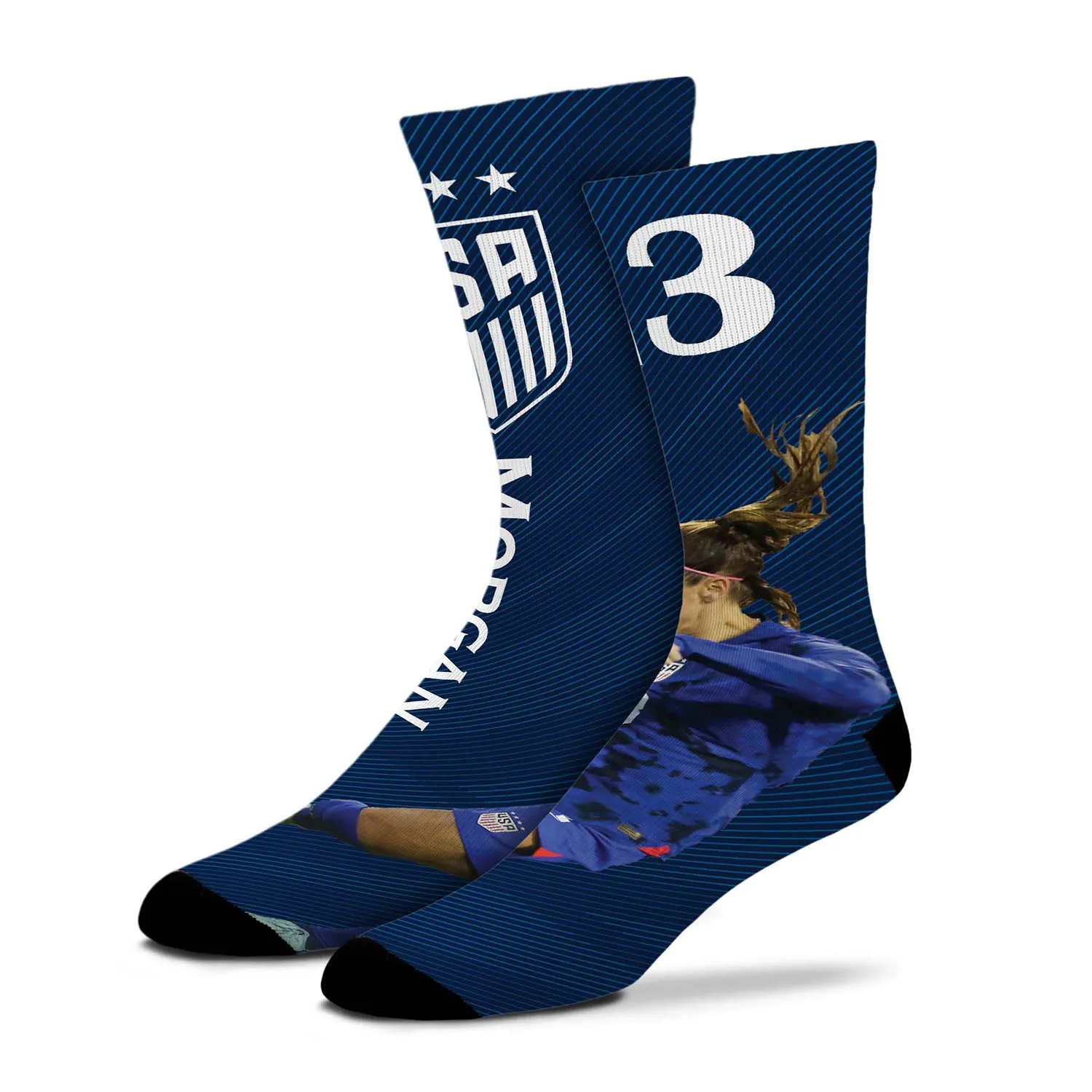 For Bare Feet Morgan 13 Slash Navy Socks