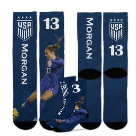 For Bare Feet Morgan 13 Slash Navy Socks
