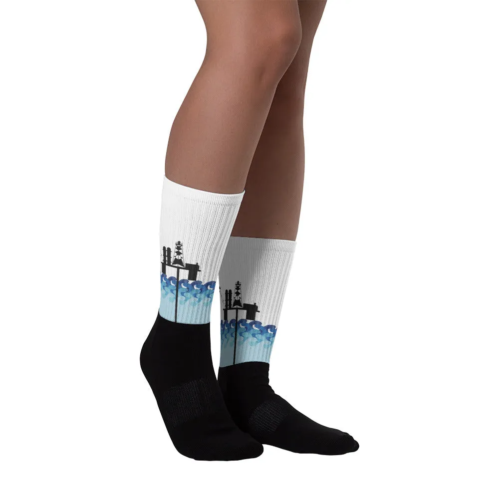 Fun Semi-submersible Platform Unisex Socks