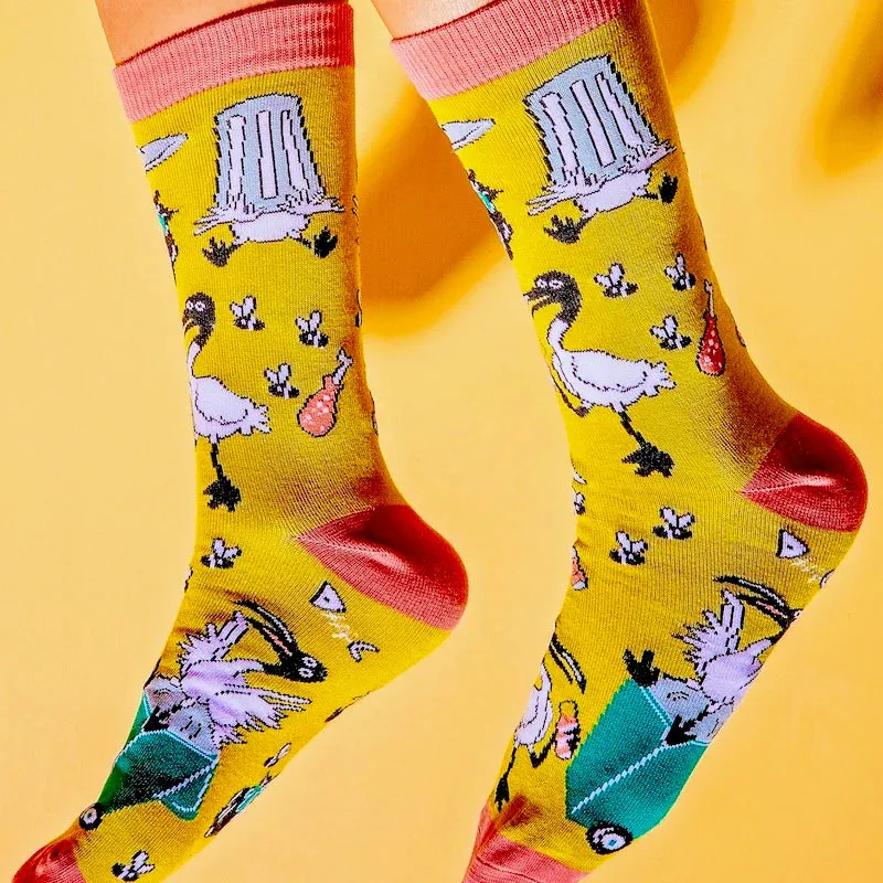 Funky Sock Co Bamboo Socks - Wheelie Bin Chicken