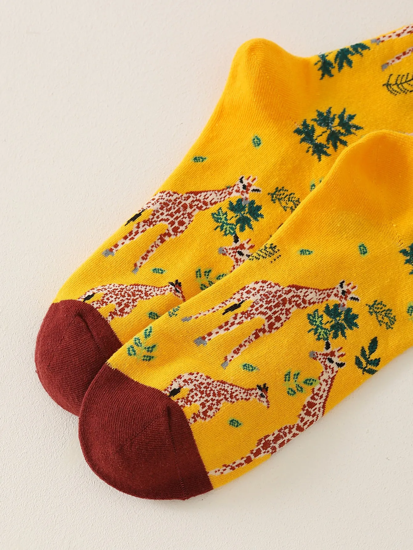Giraffe Crew Socks Silly Socks for Men Funky Socks Funny Socks Novelty Socks