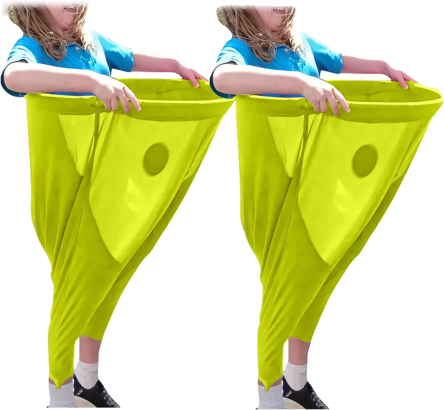 Granny Pants Yard GameSet - 2pcs Freaky Pants Game with 4 Bouncy Balls & 2 Marker Cones,Fun and Engaging Yard Game for All Ages,Outdoor Recreational Games,Group Ball Activity