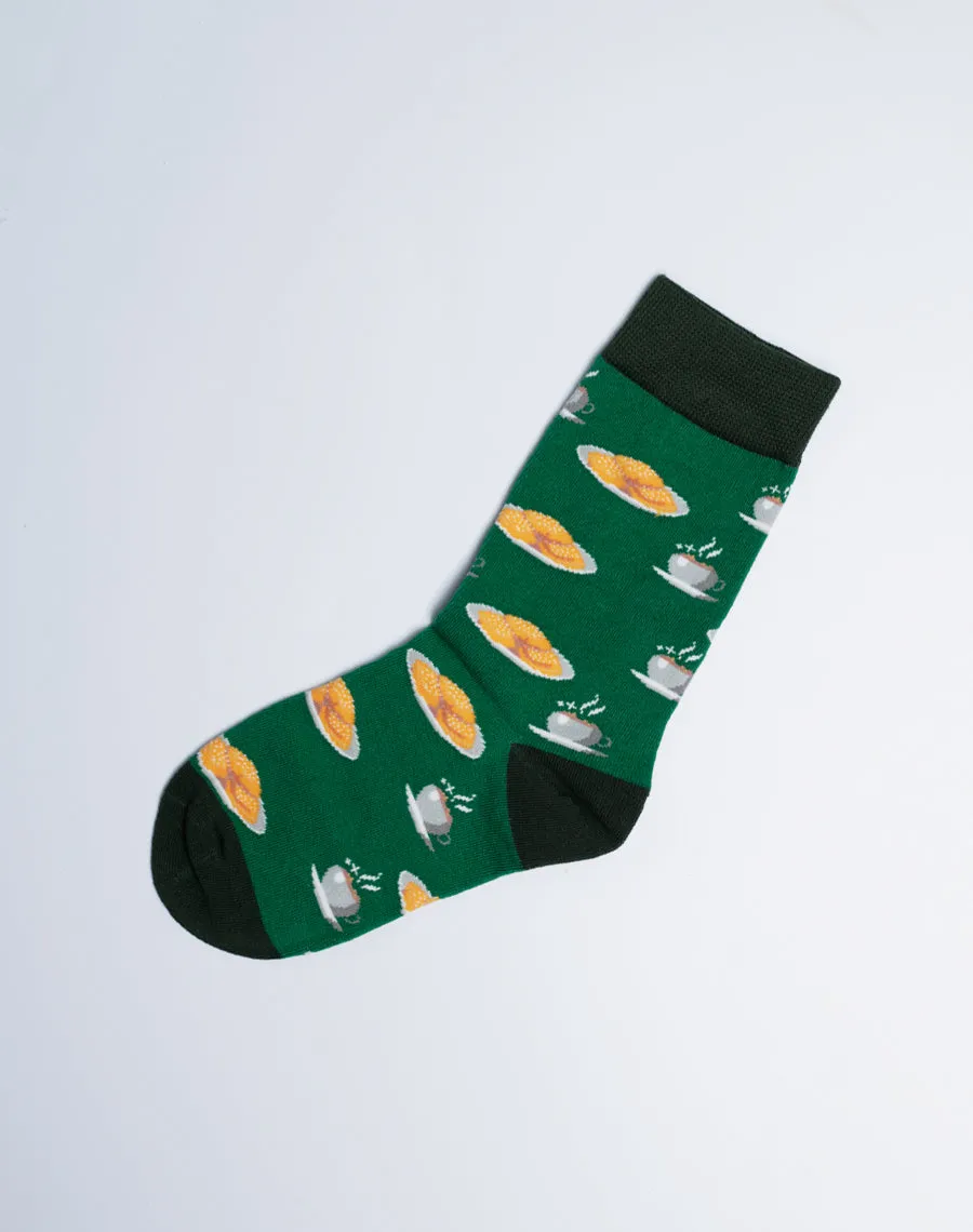 Kids Beignet & Cocoa Crew Socks