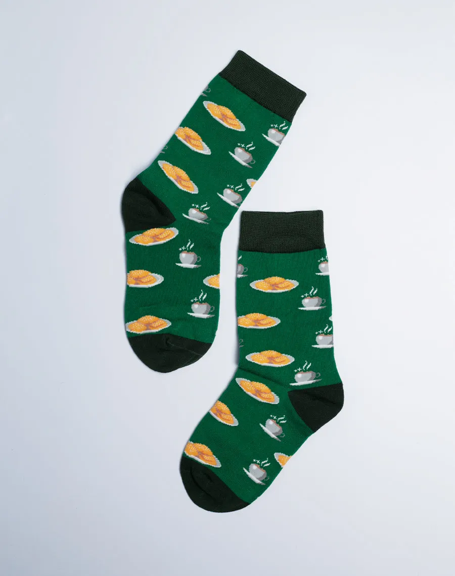Kids Beignet & Cocoa Crew Socks
