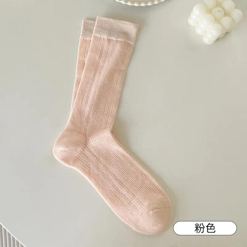 Lace Cotton Long Socks