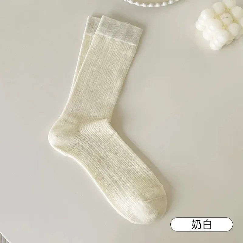 Lace Cotton Long Socks
