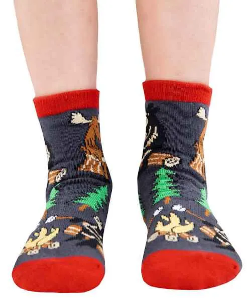 Large Happy Camper Kids Socks