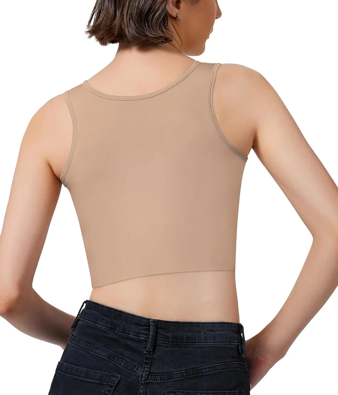 LEINIDINA Chest Binder for Transgender FTM LGBT Tomboy Tops Women Breathable Binder Bra Tank Tops Elastic