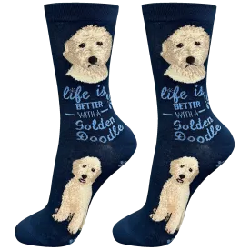 Life Is Better With A Goldendoodle Dog Socks