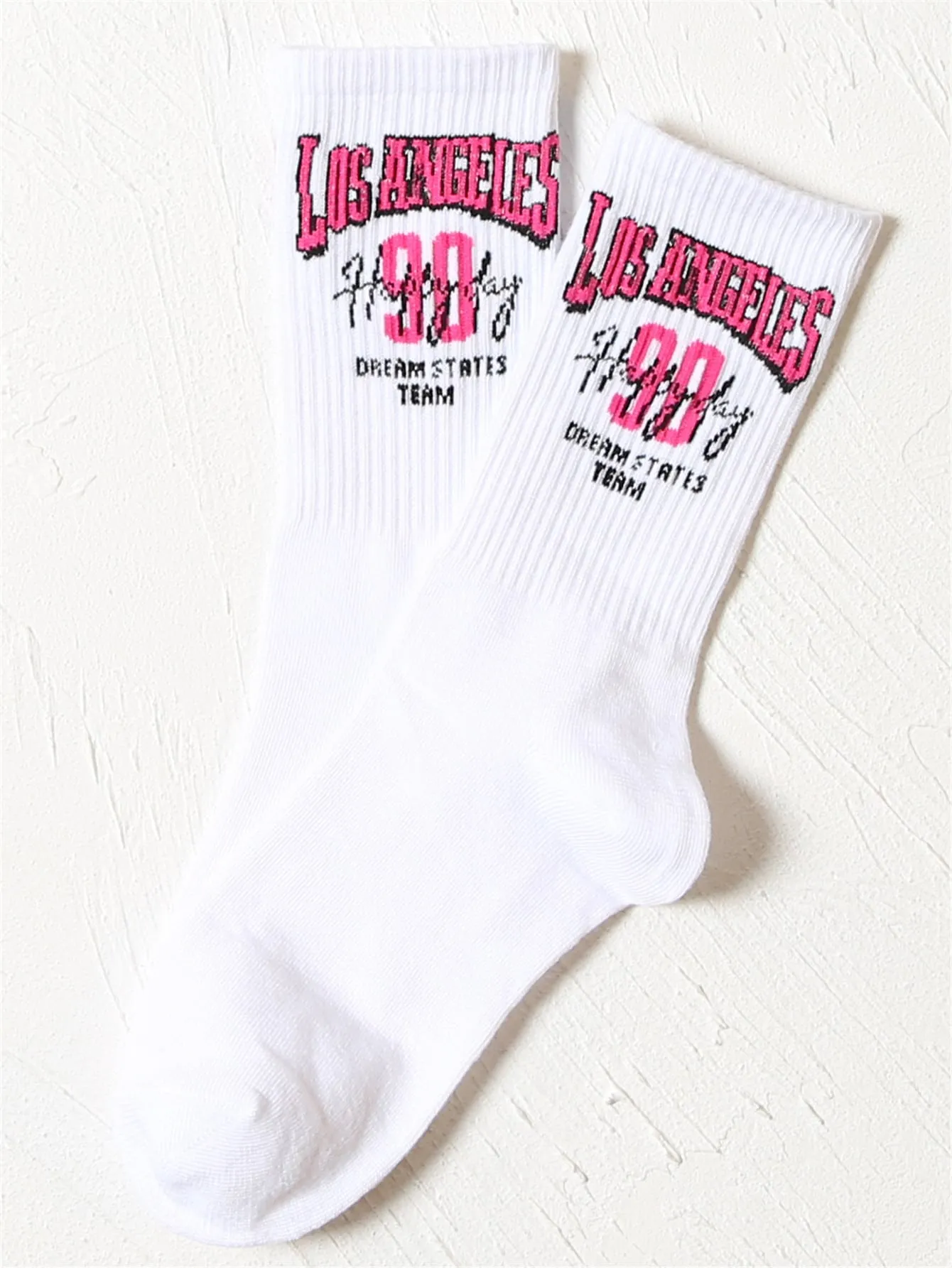 Los Angeles Dream State Team Crew Socks for Women Fun Socks Funky Socks Novelty