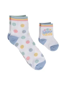 Mama & Me Socks -  Happy Baby Vibes