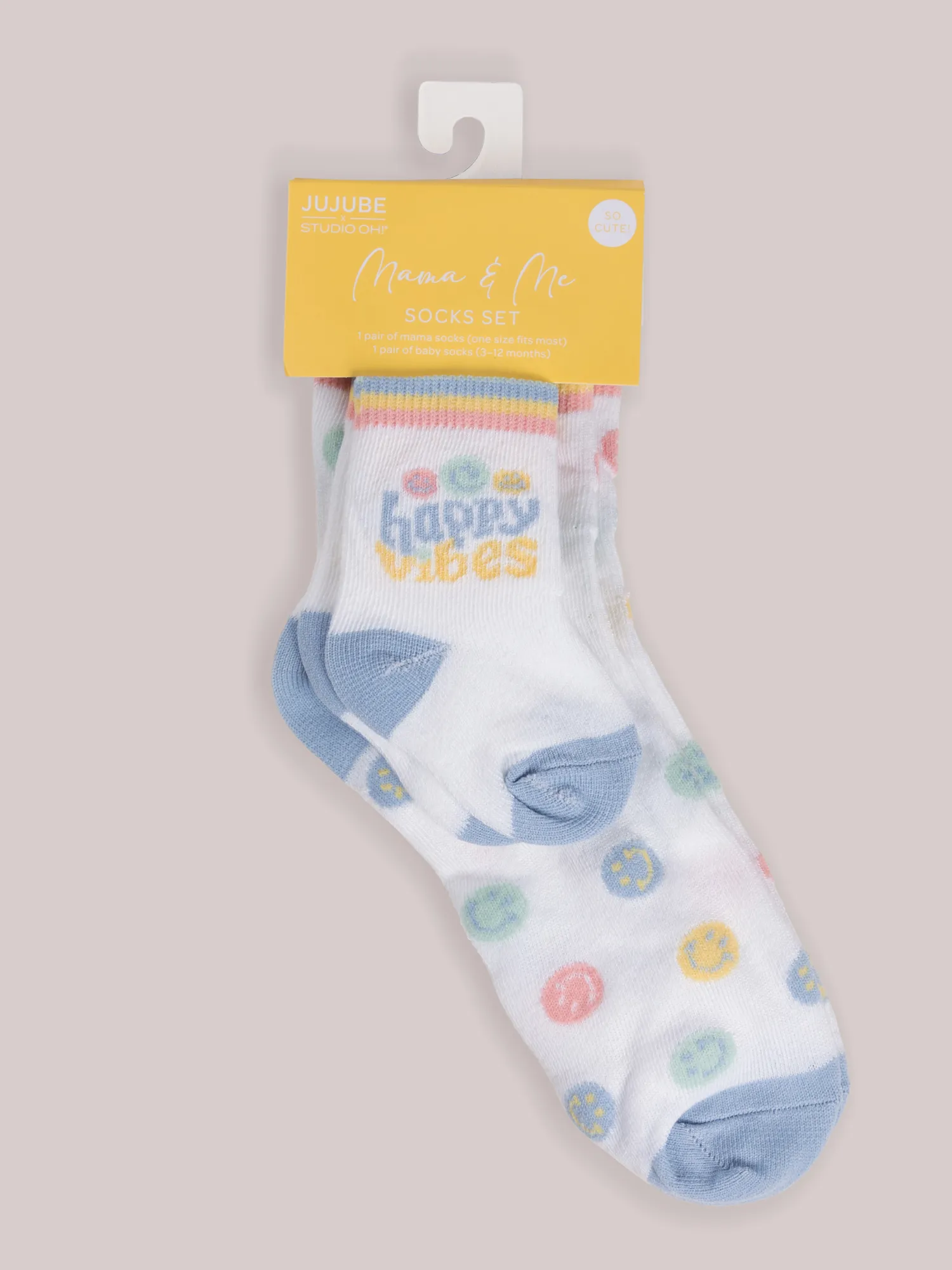 Mama & Me Socks -  Happy Baby Vibes