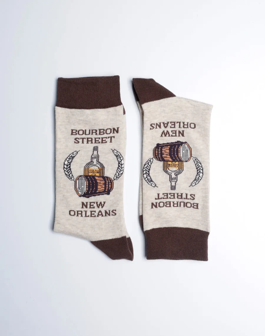 Men's Bourbon Street New Orleans Crew Socks