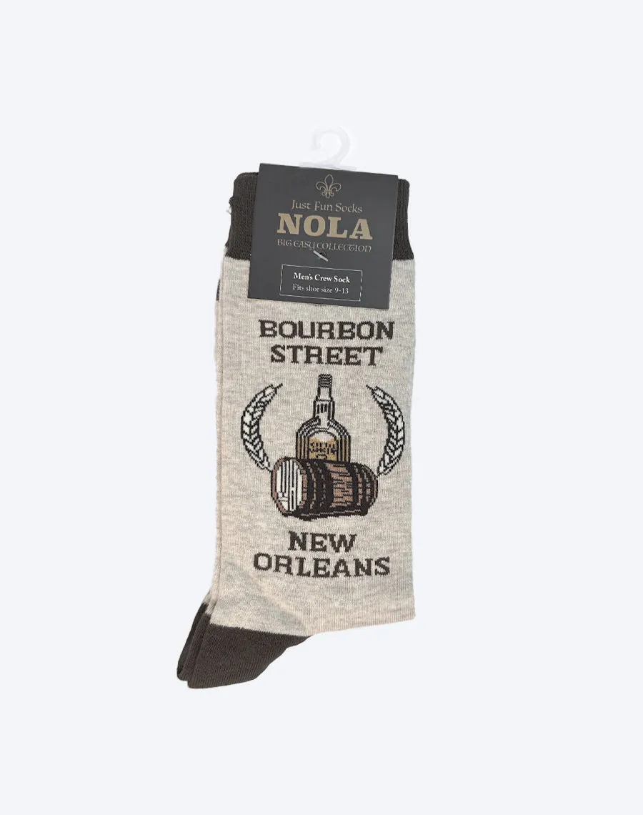 Men's Bourbon Street New Orleans Crew Socks
