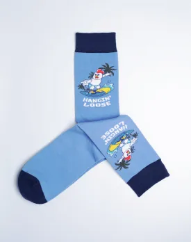 Men's Chicken Hangin Loose Surf Crew Socks