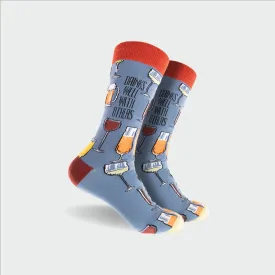 Men's Drinks Well With Others Cotton Crew Socks - Blue