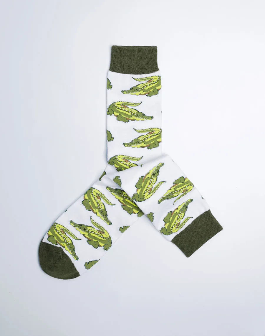 Men's Gator Gator Alligator Crew Socks