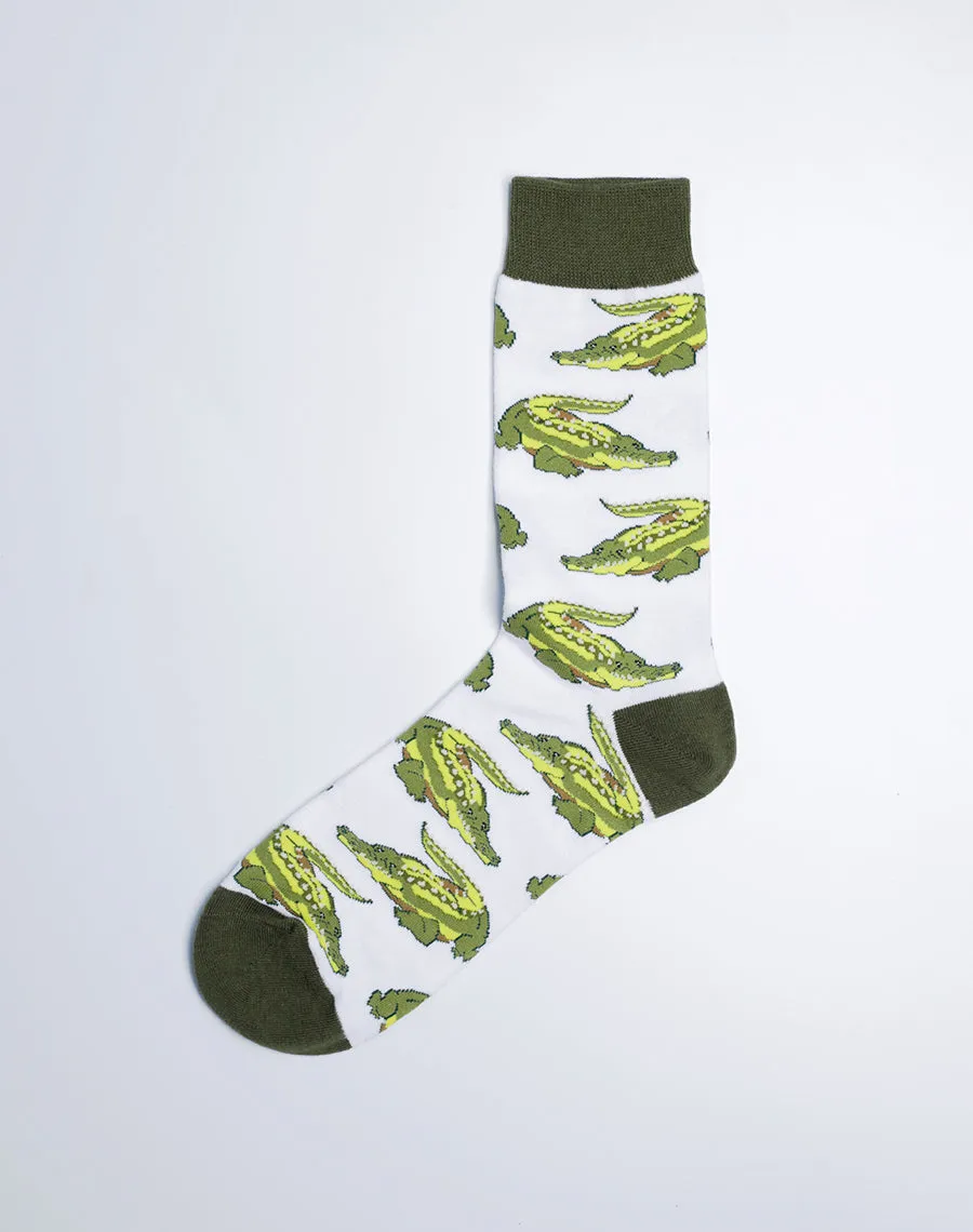 Men's Gator Gator Alligator Crew Socks