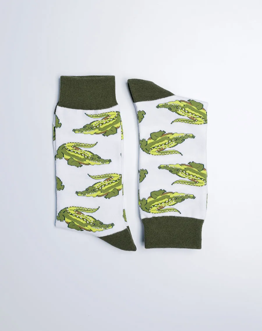Men's Gator Gator Alligator Crew Socks
