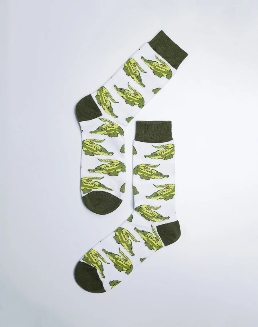 Men's Gator Gator Alligator Crew Socks