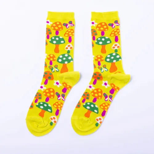 Mushrooms Owl Workshop Socks